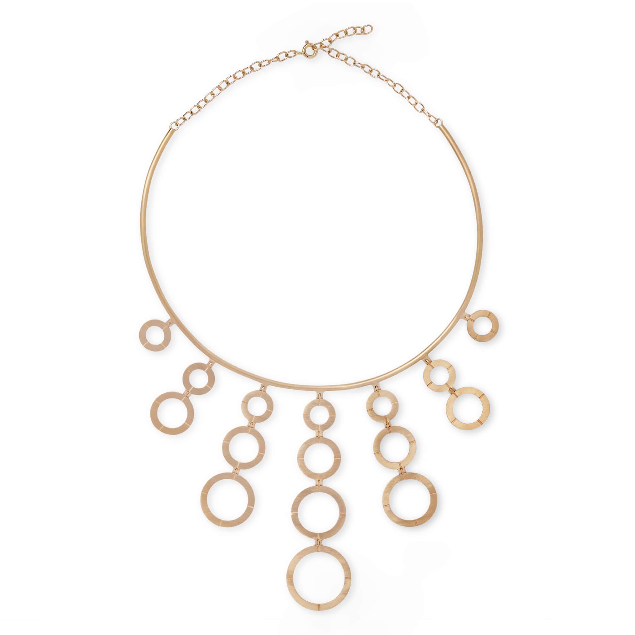 Colar Aros em Ouro Amarelo 18k