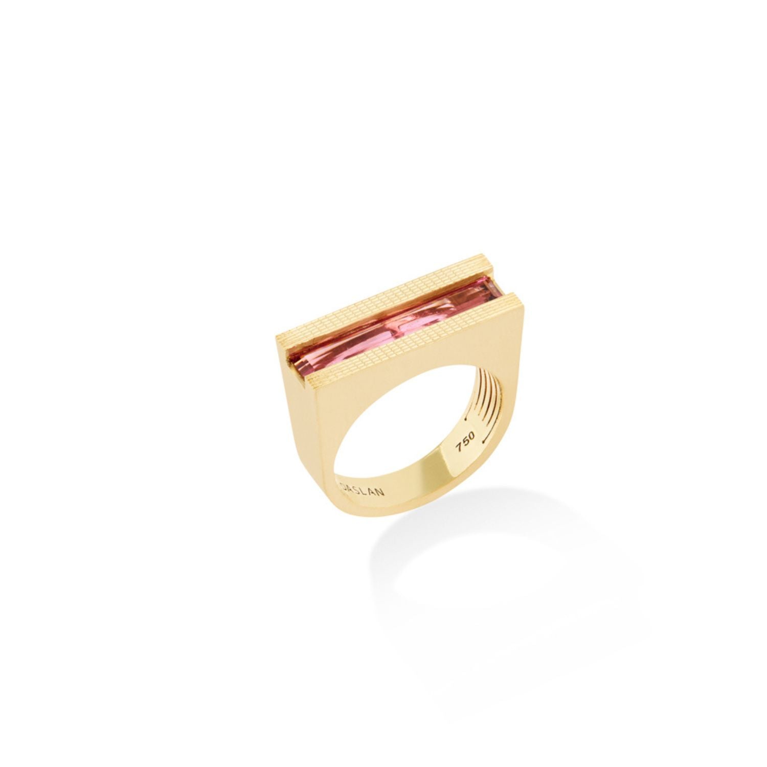 Anel RR Ripado Rosa
