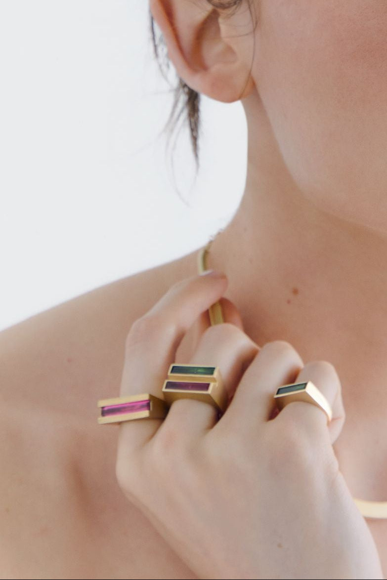 Anel RR Duplo Bicolor