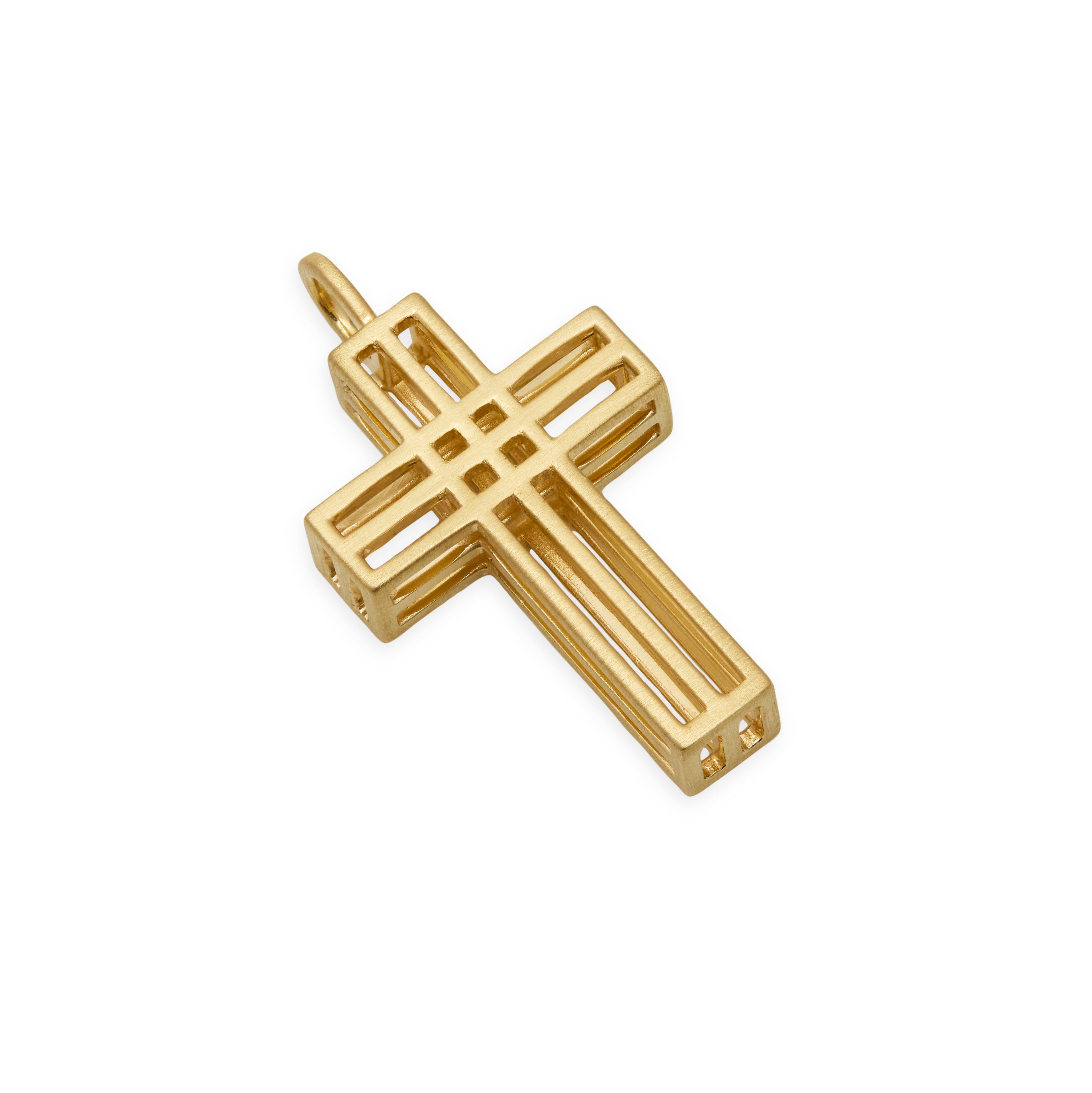 Pingente Cruz Ripado