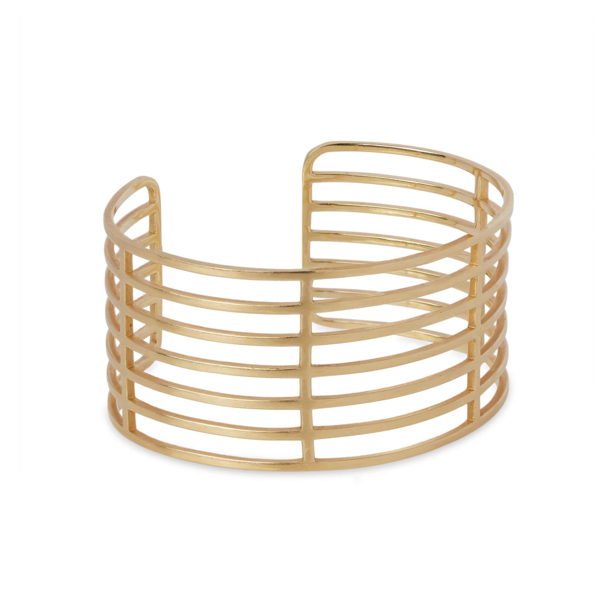 Bracelete Ripado em Ouro Amarelo 18k